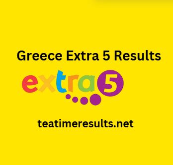Latest & Recent Greece Extra 5 19:00 Results .